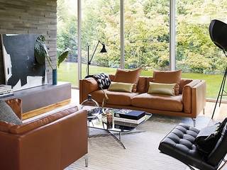 COMO, Design Within Reach Mexico Design Within Reach Mexico Modern living room Leather Brown