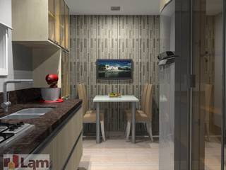 Apartamento - Residencial Mairarê I, LAM Arquitetura | Interiores LAM Arquitetura | Interiores Cocinas de estilo moderno