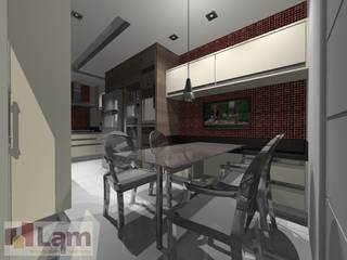 Apartamento - Sonatta Brooklin, LAM Arquitetura | Interiores LAM Arquitetura | Interiores Nowoczesna kuchnia
