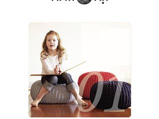 Der Pouf das Sitzkissen, Knit Kit GmbH Knit Kit GmbH ห้องนอนเด็ก