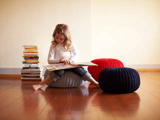 Der Pouf das Sitzkissen, Knit Kit GmbH Knit Kit GmbH Modern nursery/kids room