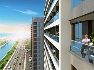 CCT 156 Project in Yenibosna, CCT INVESTMENTS CCT INVESTMENTS Modern Terrace