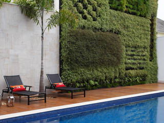 Residência Barra da Tijuca I, Carmen Mouro - Arquitetura de Exteriores e Paisagismo Carmen Mouro - Arquitetura de Exteriores e Paisagismo Modern Terrace