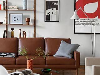 COLECCION RALEIGH , Design Within Reach Mexico Design Within Reach Mexico Modern living room Leather Brown