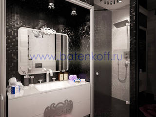 homify Klassische Badezimmer Fliesen Schwarz