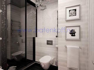 homify Klassische Badezimmer Glas Weiß