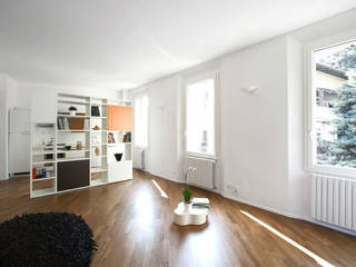 Casa L, MIROarchitetti MIROarchitetti Living room Wood Wood effect