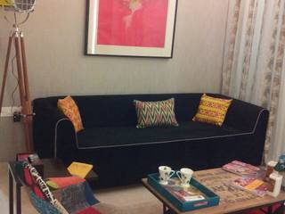 Residential Interior Project @ Mumbai, Nikneh studio Nikneh studio Living room