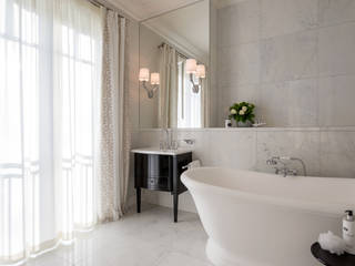 Badezimmer klassisch, KJUBiK Innenarchitektur KJUBiK Innenarchitektur Classic style bathroom Marble