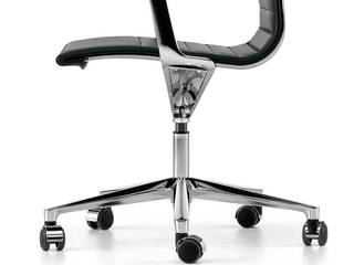 ICF Una Chair Management - Ein Designobjekt für jedes Büro, Livarea Livarea Modern Study Room and Home Office Aluminium/Zinc Black