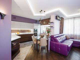 Сompound interior, Alena Gorskaya Design Studio Alena Gorskaya Design Studio غرفة السفرة