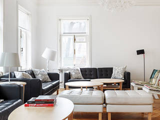 Шведский дом в Москве, K-Studio K-Studio Scandinavian style living room