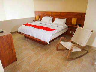 Condos Sotavento, Isla Mujeres, Natureflow® Natureflow® BedroomBeds & headboards Solid Wood Wood effect