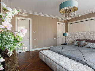 Квартира на Кемской улице в Санкт-Петербурге, Студия дизайна интерьера "Юдин и Новиков" Студия дизайна интерьера 'Юдин и Новиков' Modern Bedroom