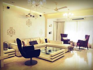 Sanghvi Residence, SwitchOver Studio SwitchOver Studio ห้องนั่งเล่น