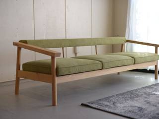 BASSO SOFA, NATURE FURNISH NATURE FURNISH ห้องนั่งเล่น ไม้ Wood effect