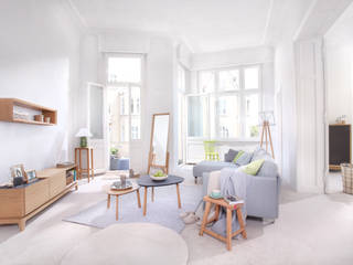 SiSi dąb natur, Swarzędz Home Swarzędz Home Skandinavische Wohnzimmer Holz Couch- und Beistelltische