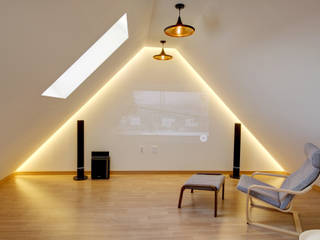 One Roof House, mlnp architects mlnp architects Modern living room