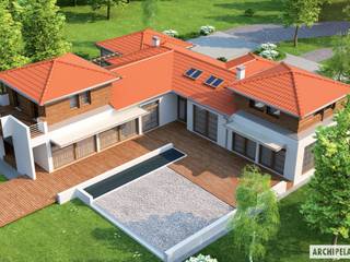 PROJEKT DOMU DIONIZY G2 , Pracownia Projektowa ARCHIPELAG Pracownia Projektowa ARCHIPELAG Mediterranean style house