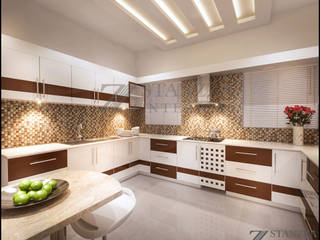 Liju Cherian, stanzza stanzza Cocinas de estilo moderno