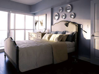 Appartement, 2012, ANNA DUVAL ANNA DUVAL Classic style bedroom Grey