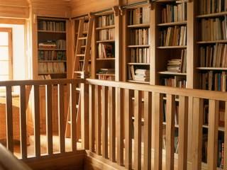 Diverses réalisations de bibliothèques, Baden Baden Baden Baden Ruang Studi/Kantor Klasik Kayu Wood effect