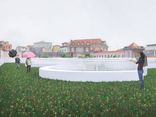 Concurso Público de Conceção para a Revitalização da Praça 2 de Maio, em Viseu, Vítor Leal Barros Architecture Vítor Leal Barros Architecture Casas modernas: Ideas, imágenes y decoración