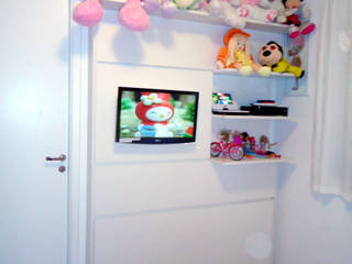 Quarto da Amanda, Camila Cortez Camila Cortez Dormitorios infantiles modernos Tablero DM