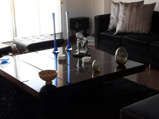 Gentleman Apartament ( apartamento para hombre soltero) , MARECO DESIGN S.A.S MARECO DESIGN S.A.S Salas de estar modernas