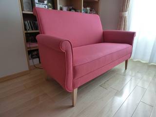 Boris Sofa 2 seater , （株）工房スタンリーズ （株）工房スタンリーズ Quarto infantil moderno Sintético Castanho