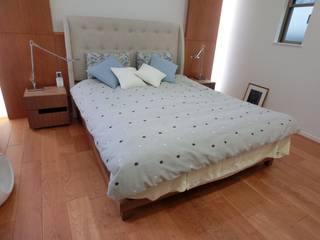 Full-ordered Bed, （株）工房スタンリーズ （株）工房スタンリーズ Quartos modernos Madeira maciça Multi colorido