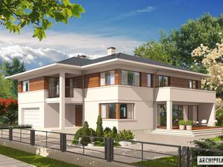 PROJEKT DOMU NATI G2 , Pracownia Projektowa ARCHIPELAG Pracownia Projektowa ARCHIPELAG Modern houses