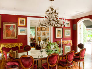 French Chateaux, Allan Malouf Arquitetura e Interiores Allan Malouf Arquitetura e Interiores Klassische Esszimmer