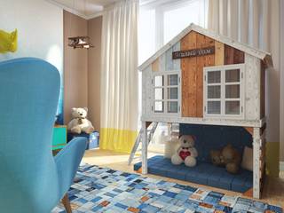 Детская комната двухуровневая. Пентхаус., Katerina Butenko Katerina Butenko Nursery/kid’s room