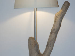 Tischlampe Treibholz, Meister Lampe Meister Lampe Living room لکڑی Wood effect