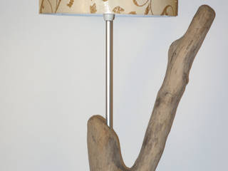 Tischlampe Treibholz, Meister Lampe Meister Lampe Livings de estilo Madera Acabado en madera