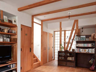 自然素材を生かした家, ユミラ建築設計室 ユミラ建築設計室 Modern Living Room