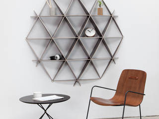 Futuristische Wandregale , Baltic Design Shop Baltic Design Shop Modern living room Wood Black