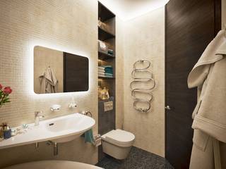 Элегантность эргономики, Lotos Design Lotos Design Modern bathroom Stone