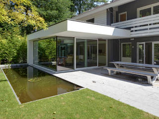 uitbreiding woonhuis, JMW architecten JMW architecten モダンな 家 ガラス