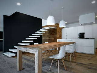 Progetto, EV+A Lab Atelier d'Architettura & Interior Design EV+A Lab Atelier d'Architettura & Interior Design Modern dining room