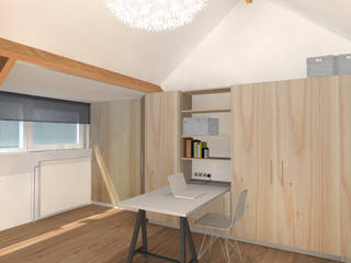 Zolderontwerp, Ontwerpbureau Op den Kamp Ontwerpbureau Op den Kamp Modern style bedroom