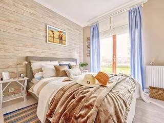 Apartament Błonia Hamptons, DreamHouse.info.pl DreamHouse.info.pl オリジナルスタイルの 寝室