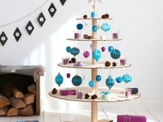 Wise Matter: Urban X-Mas Tree Weihnachtsbaum found4you Minimalistische Wohnzimmer Holz Beige Accessoires und Dekoration