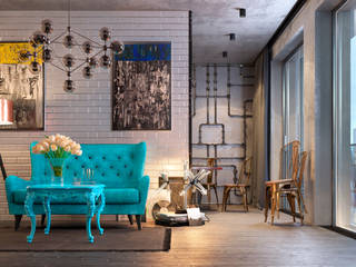 Отзыв Living room (Fall), Дмитрий Каючкин Дмитрий Каючкин Eclectic style living room