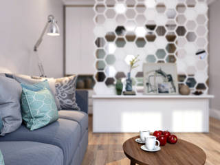 Медовая геометрия, CO:interior CO:interior Scandinavian style living room Beige