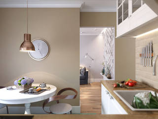 Медовая геометрия, CO:interior CO:interior Scandinavian style kitchen