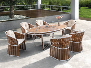 Outdoor Lounge Serie Honolulu, Rattania GmbH Rattania GmbH Vườn phong cách hiện đại