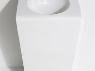 Blok, Melissa vilar Melissa vilar Minimalist style bathroom Ceramic White