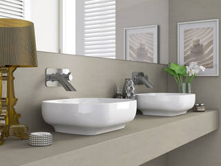 SANIBOLD - série sanitária, Melissa vilar Melissa vilar Modern Bathroom Ceramic White